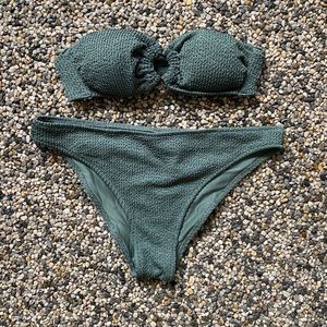 Smocked Bandeau Bikini